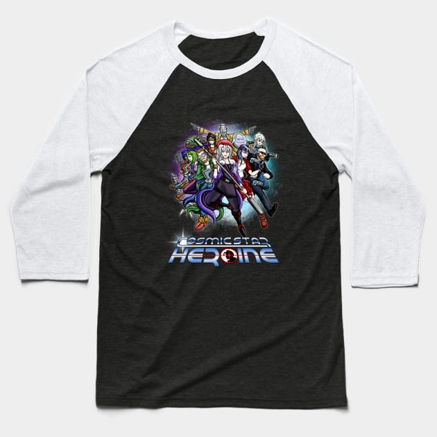 Cosmic Star Heroine Heroes Baseball T-Shirt by WarioPunk